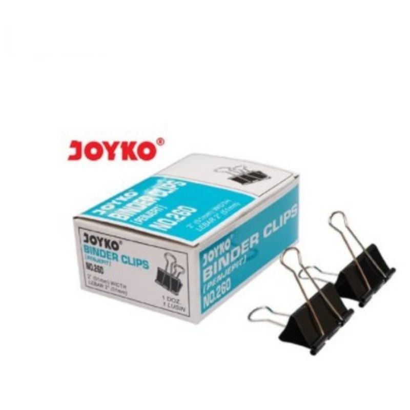 

JOYKO BINDER CLIP 260 (1KOTAK/12PCS)