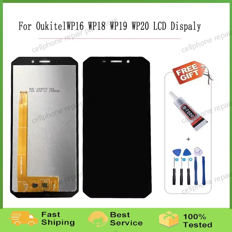 Original For OUKITEL WP18 WP18 Pro WP19 WP20 WP16 Touch Screen + LCD Display Assembly Replacement wi