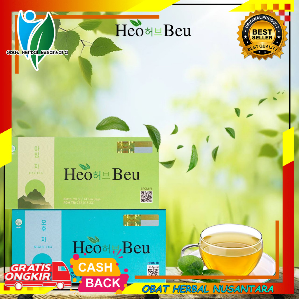 

Teh Heo Beu Slimming Tea Original | Teh Penurun Berat Badan Original 100% 1 Paket Day + Night Tea