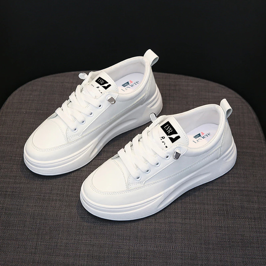 HEMAT LVR Soodam Sepatu Sneakers Polos Wanita Kekinian FREE BOX LV0081 2025