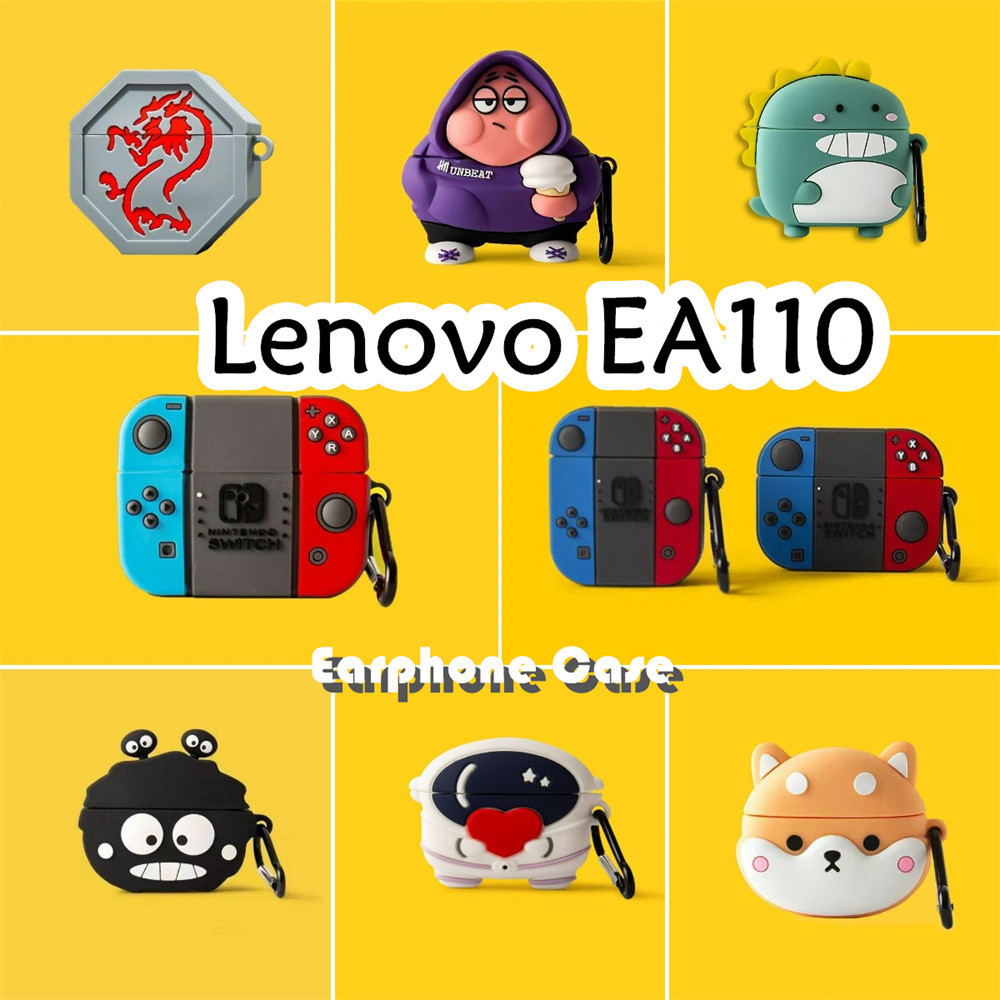【distinctive】Untuk Lenovo EA110 Case Lucu Kartun Soft Silicone Earphone Case