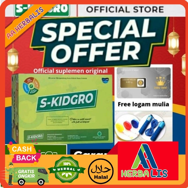 S Kidgrow Official Store Peninggi Badan S Kidgro Skidgrow Original Skid Grow 1 Box 10 Sachet S KidGr