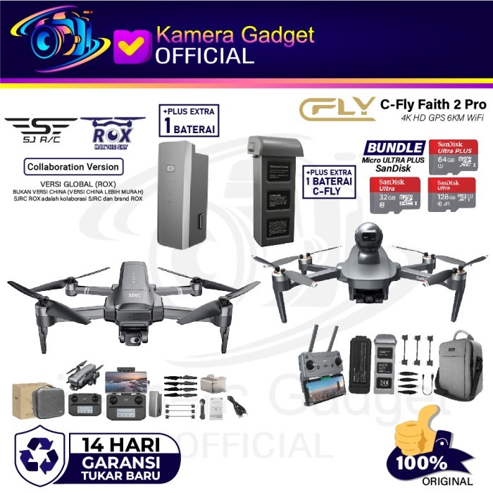 "Walhimura" - BEST SELLER Drone SJRC F22S PRO/SJRC F11S PRO/SJRC F11 PRO/C-Fly Cfly Faith 2 PRO - F1