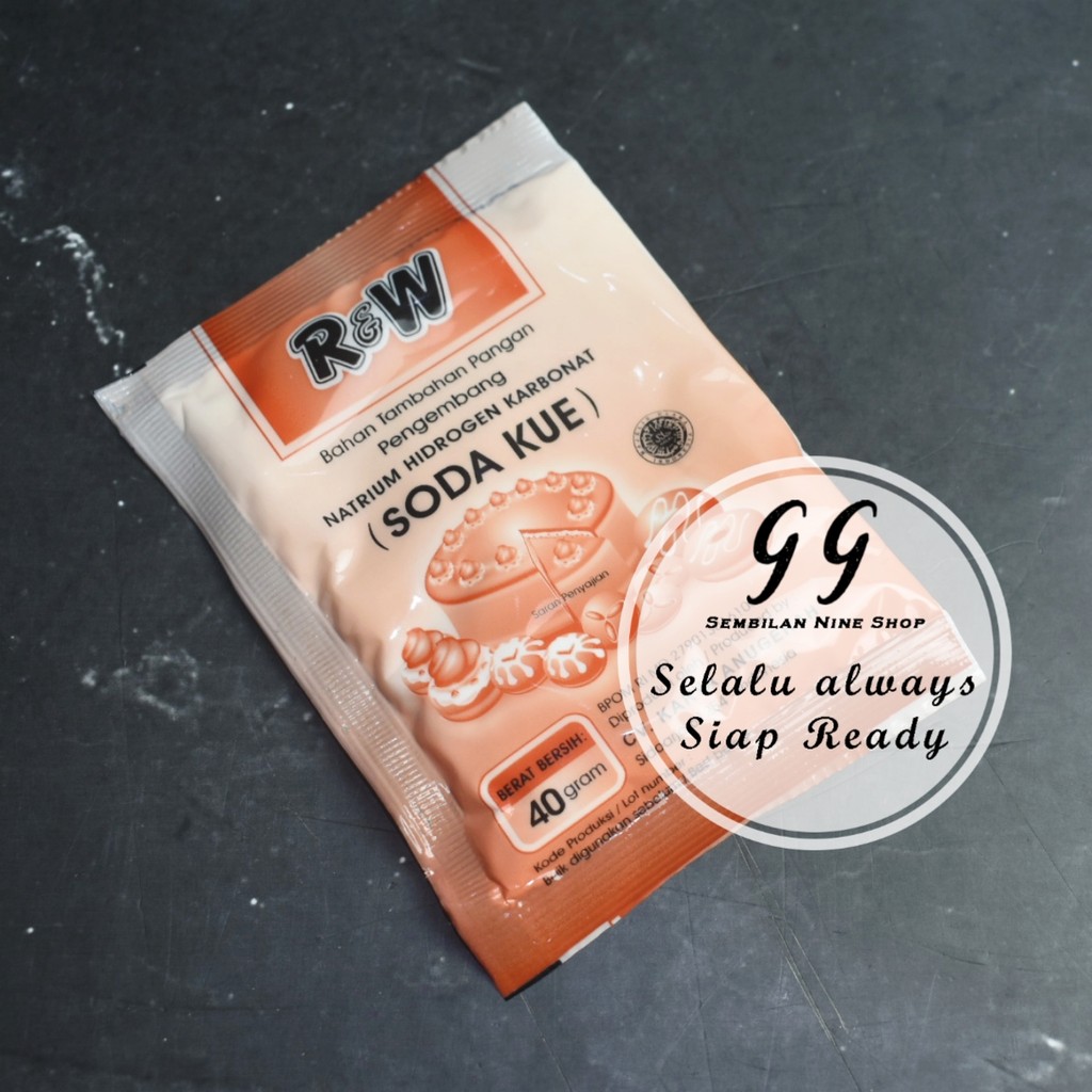 

R&W SODA KUE 40 GRAM RW NATRIUM HIDROGEN KARBONAT BAKING SODA