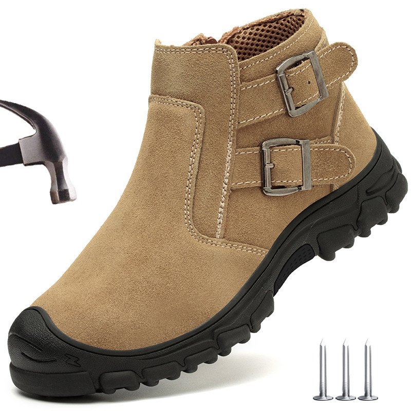 Men Work Safety Boots Indestructible Welder Shoes Steel Toe Work Shoes Anti smashing Security Protec