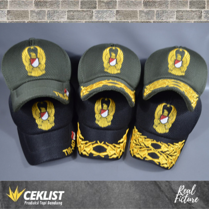 Topi kartika eka paksi TNI AD Jaring Double Mess Premium
