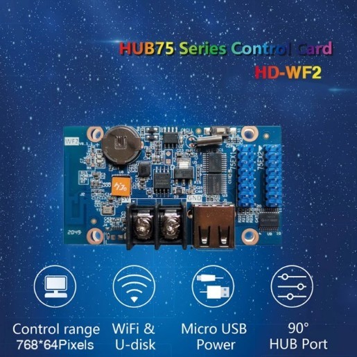 NS99 HD-WF2 Controller LED Huidu Wifi RGB Full Color Hd bukan wf1 HDWF2