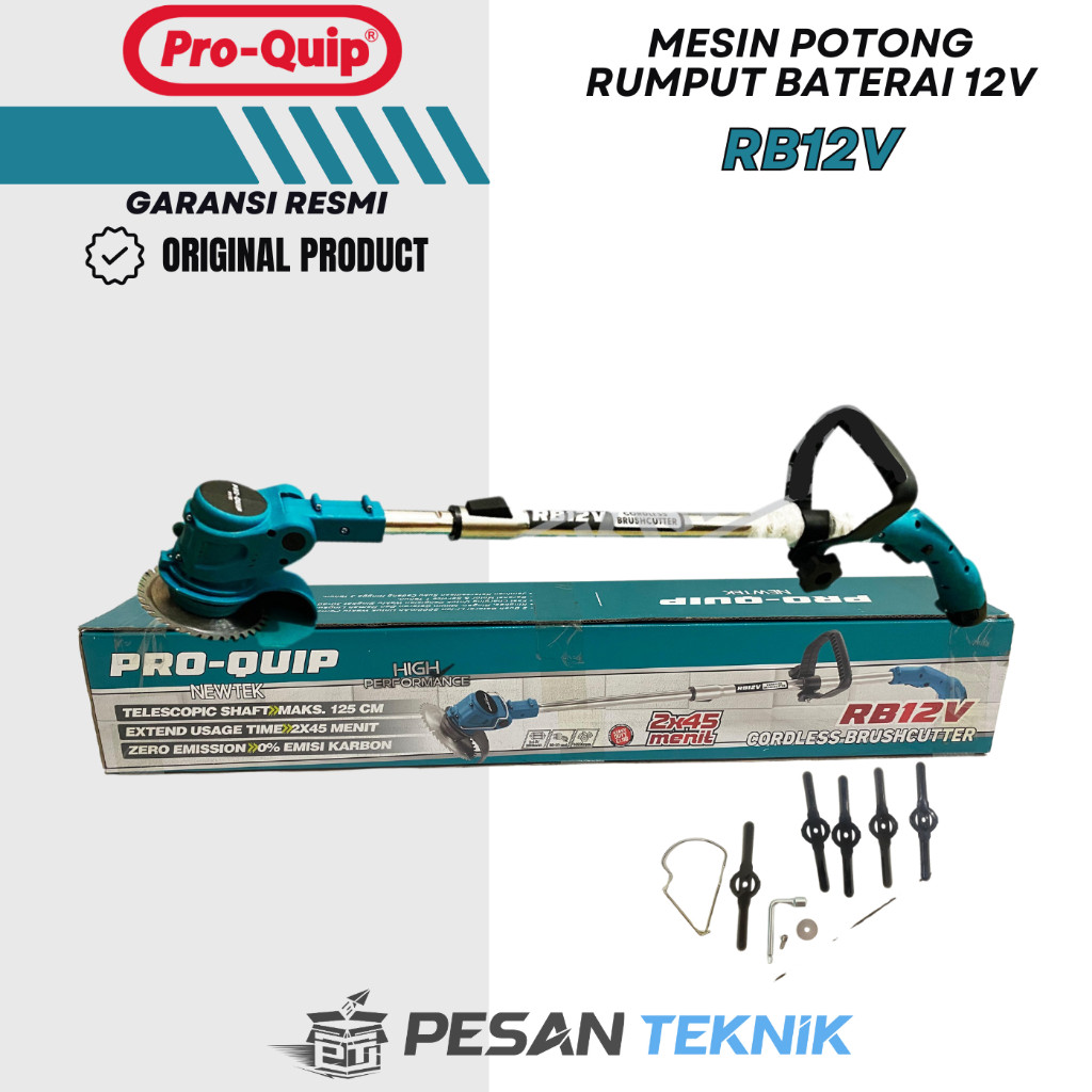 Mesin Potong Rumput Baterai 12 volt PROQUIP Brushcutter RB12V
