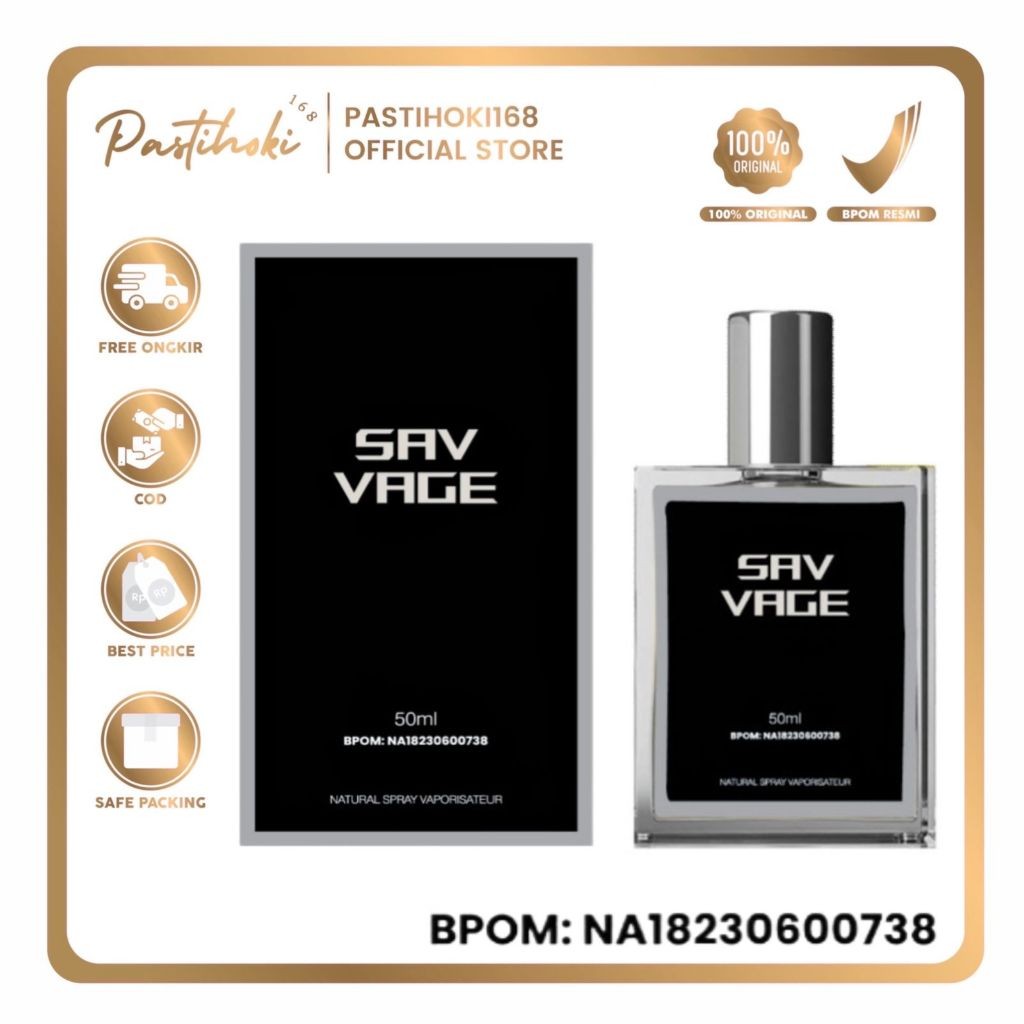 [BPOM] PARFUM SAVVAGE 50ML / PARFUM PRIA WANGI TAHAN LAMA / PARFUM SAVVAGE BEST SELLER