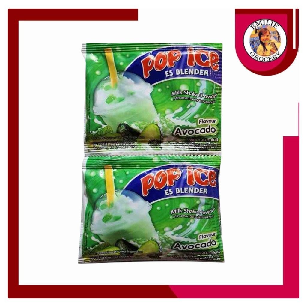 

Pop Ice Es Blender Alpukat Avocado Renceng 10 Pcs Sachet 25gram 25 gr