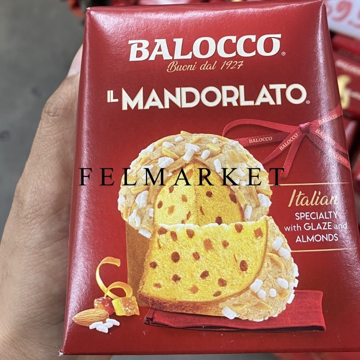 

Balocco Mandorlato With Glaze And Almonds Cake / Kue Natal / Cake Edisi Natal / 80 grm