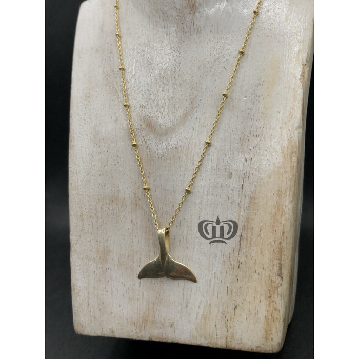 Dewi Souvenir Silver | Kalung Liontin Ekor Ikan Perak 925 Gold Plated