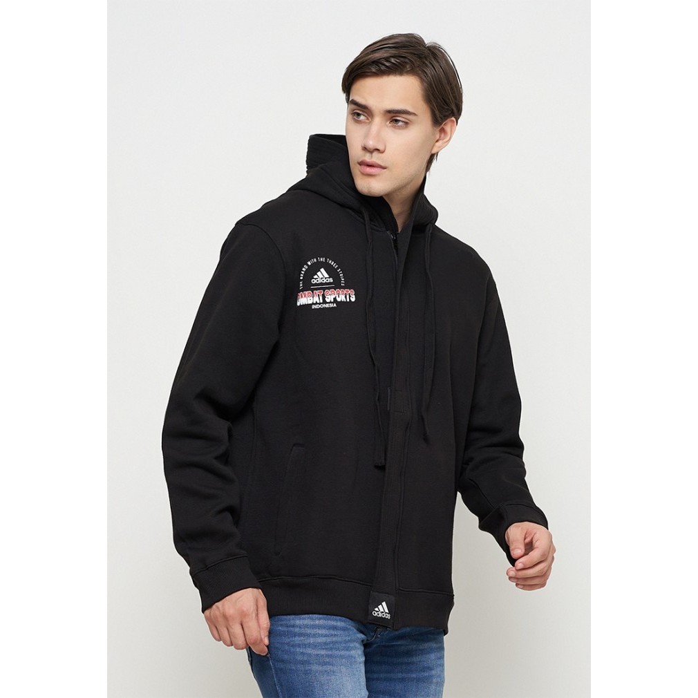 BEST SELLER  ADIDAS COMBAT NATIONAL TEAM JACKET BLACK - ADIDAS JAKET HOODIE - L