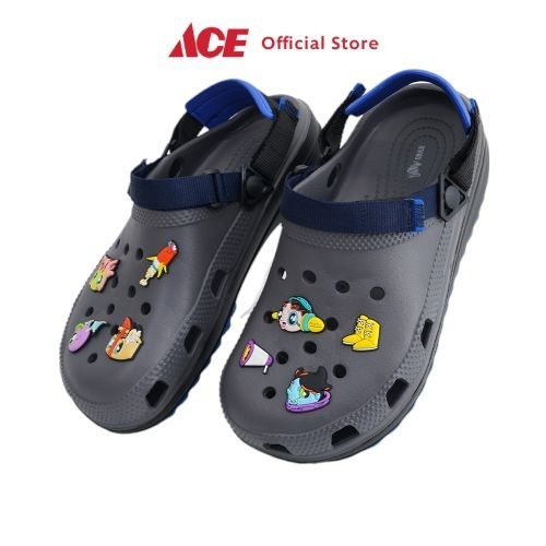 BEST SELLER Ataru Sandal Pria Clogs Muklay Dengan Straps - 41 - 43