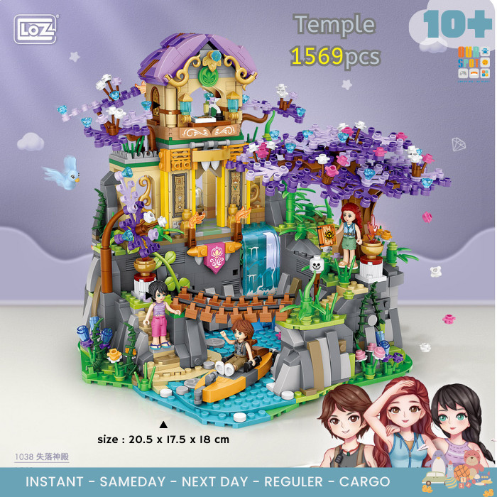 LOZ 1038 Temple (kuil)1569 pcs LOZ ideas  Mini brick - Puzzle Block Bricks - DIY brick
