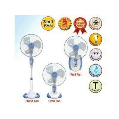Maspion Stand Fan MeDiLa MSP F-1624ST F 1624 Meja DInding Lantai