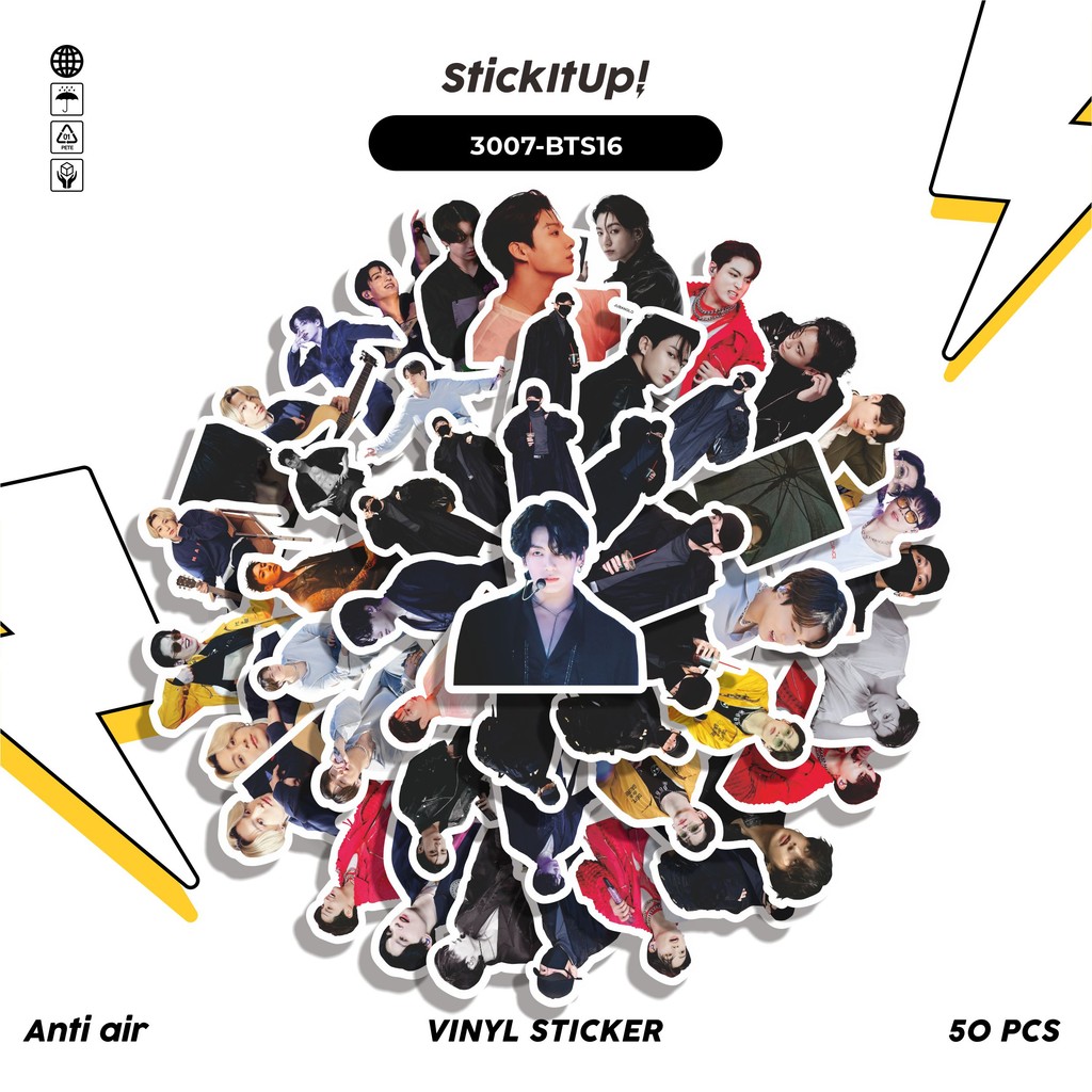 

COD✨ 50 Pcs Stiker JUNGKOOK SERIES 03 Lucu Anti Air Untuk Dekorasi Notebook Sepeda Skateboard Handphone DIY