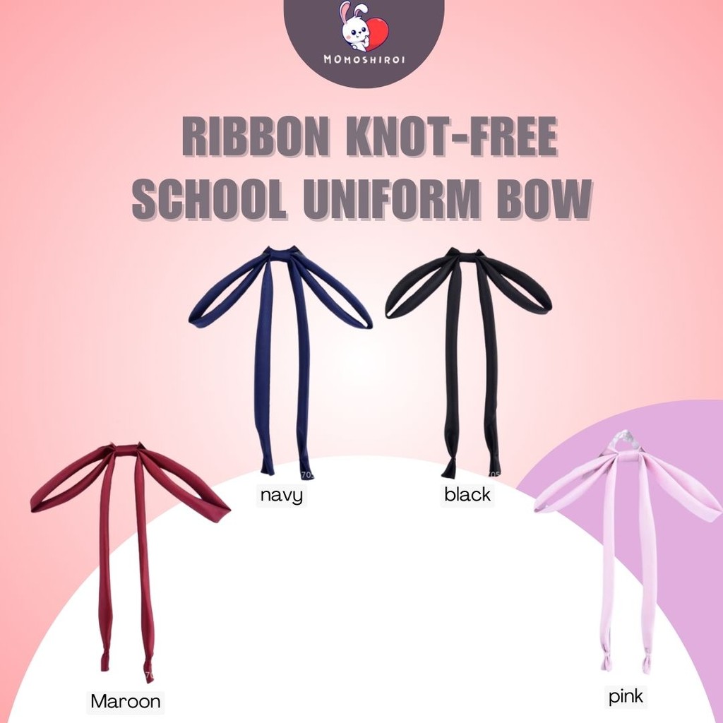 JK Ribbon Knot-Free School Uniform Bow Dasi Wanita Korea 1.5M Bebas Simpul