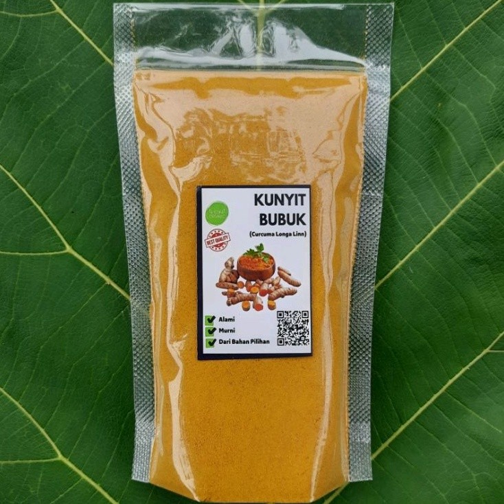 

Bubuk Serbuk Kunyit Kunir/ turmeric 100 Gram Murni Kuning