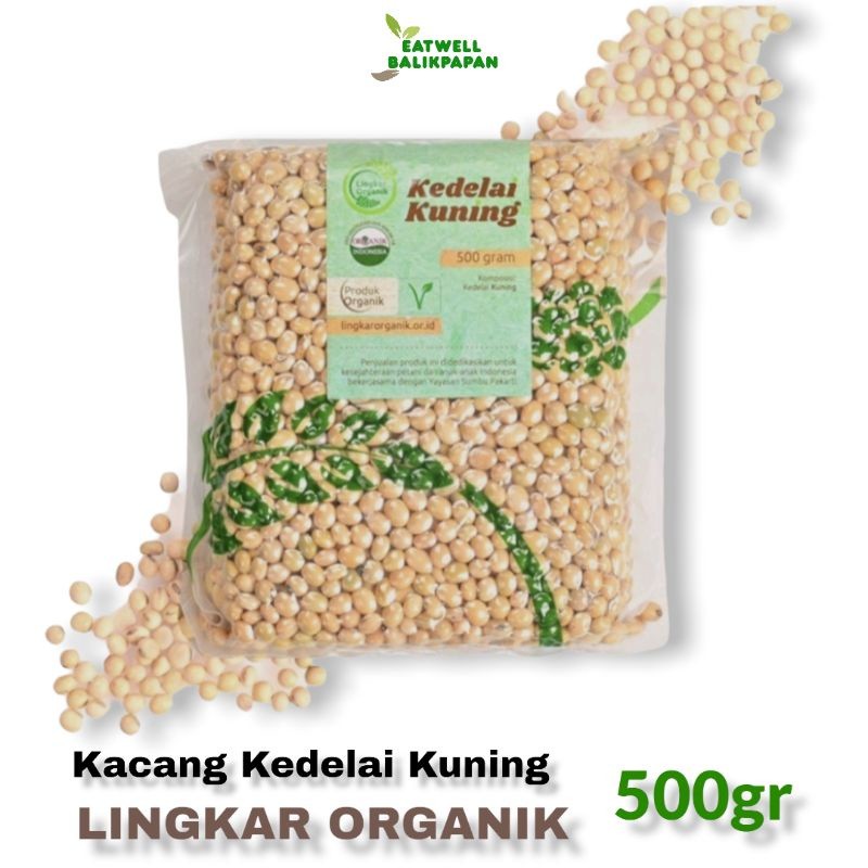 

KACANG KEDELAI KUNING ORGANIK 500GR - LINGKAR ORGANIK - KEDELAI PUTIH