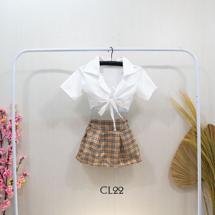 Kostum Lingerie Costume Costume Uniform Secretary Krem Cl22