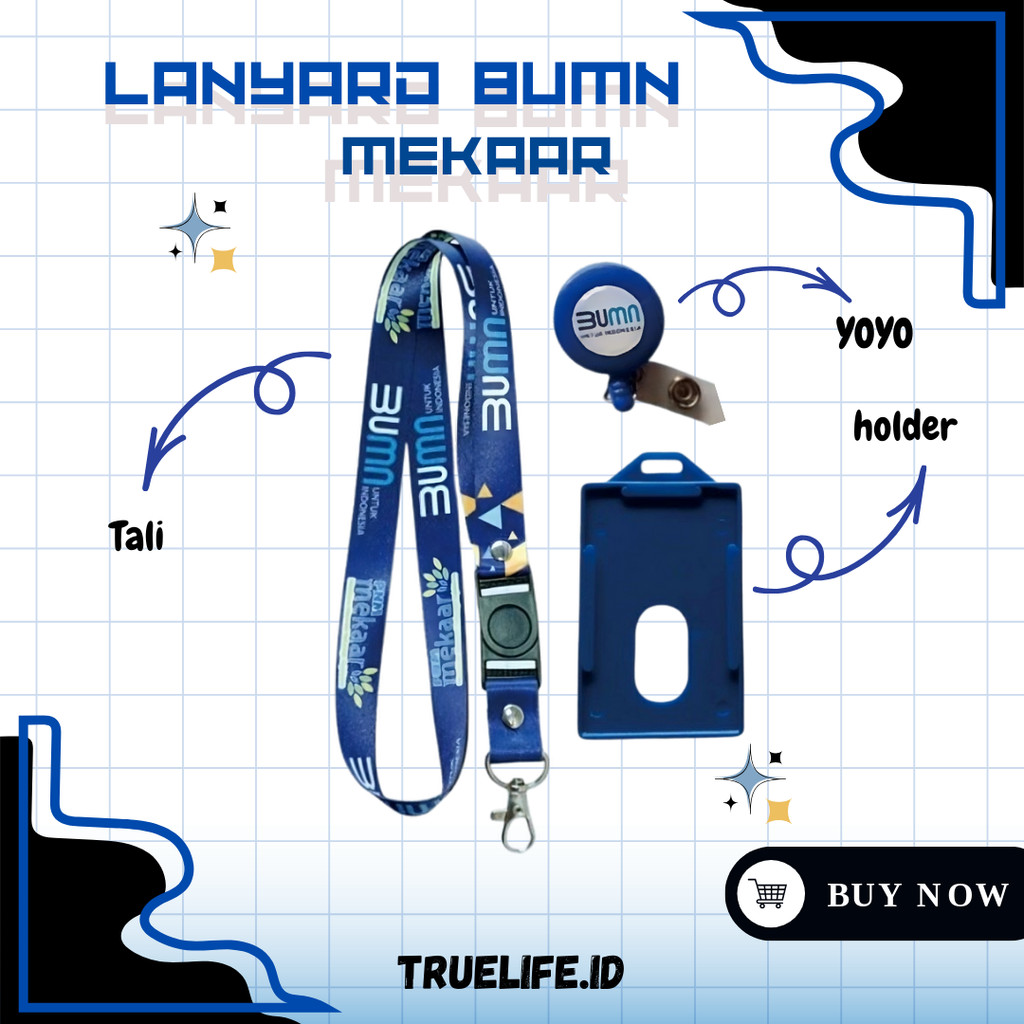 

Tali id card / lanyard BUMN PNM MEKAR