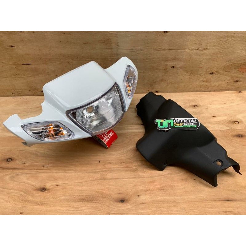 batok lampu depan fizr batok kepala fizr warna putih set batok belakang fizr & lampu + sen kanan kir