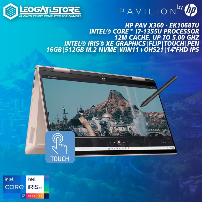 HP Pav X360-EK1068TU - Core i7-1355U/16GB/512GB - Rose Gold