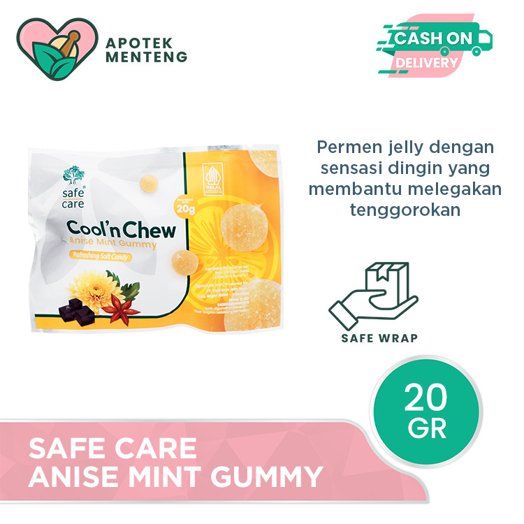 Safe Care Anise Mint Gummy - Permen Jelly Penyegar Mulut