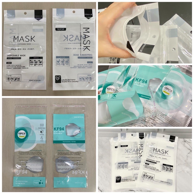 [FS] Kantong OPP KF94 dan kantong ziplock repacking masker 10pc