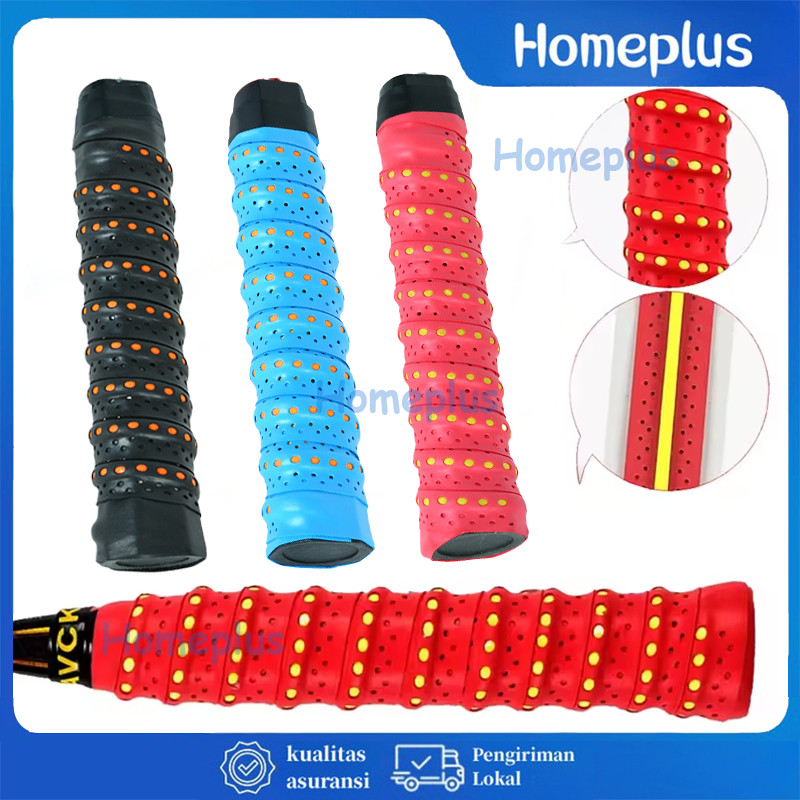 Grip Raket Badminton Bintik Anti Slip / Grip Raket Badminton Karet Model Bintik