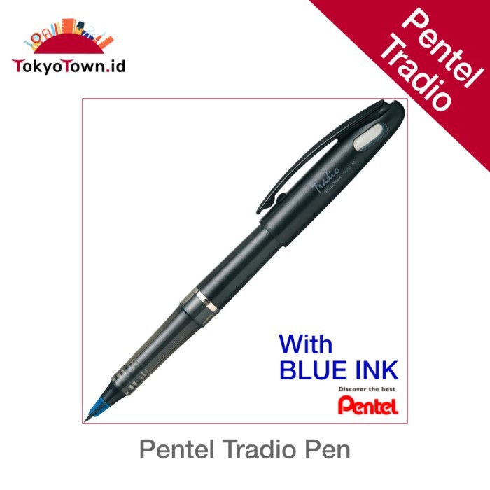 

[New] Pentel Tradio Pulaman Ink Pen - Blue Ink
