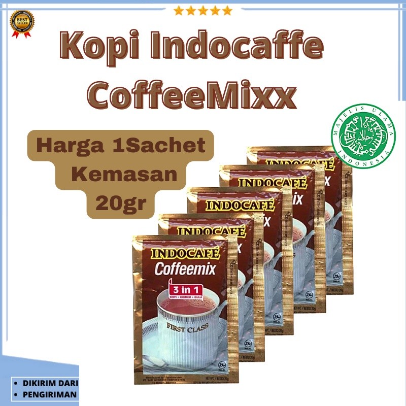 

[Tokome23] DS Kopi Indocaffe Coffemix Minuman Kopi Instan 1Sachet 20gr 3in