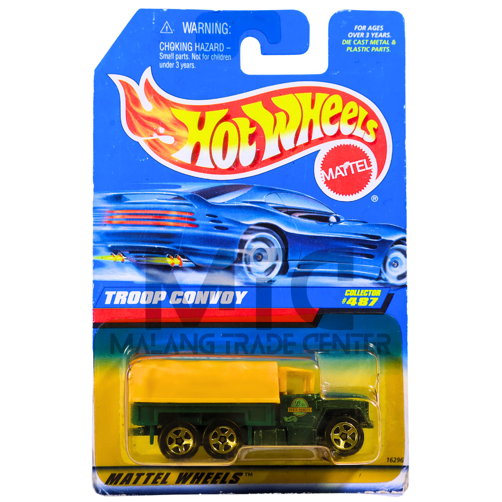 Hot Wheels Troop Convoy BlueCard Blister Jelek / Bubble Penyok Anggap Loose