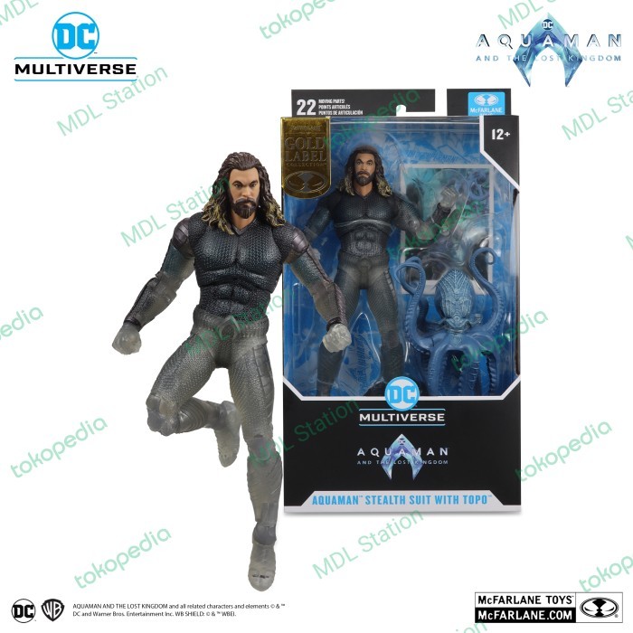 EF90 McFarlane - DC Multiverse AQUAMAN STEALTH SUIT WITH TOPO Gold Label