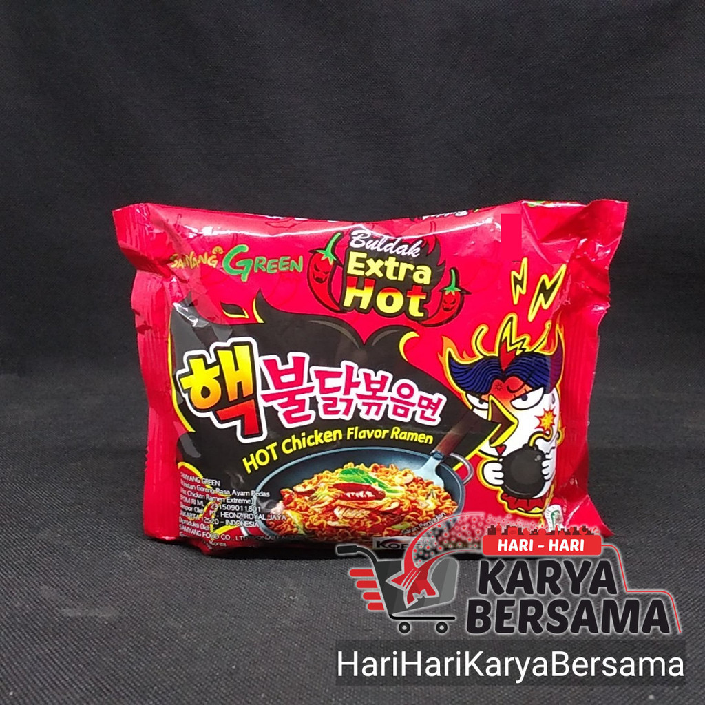 

MIE INSTAN SAMYANG HOT CHICKEN RAMEN BULDAK EXTRA HOT 140GR