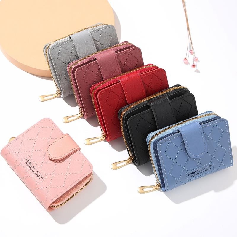 Dompet Lipat Dompet Mini Dompet Wanita Dompet tipis lipat wanita, dompet wanita multifungsi Dompet k