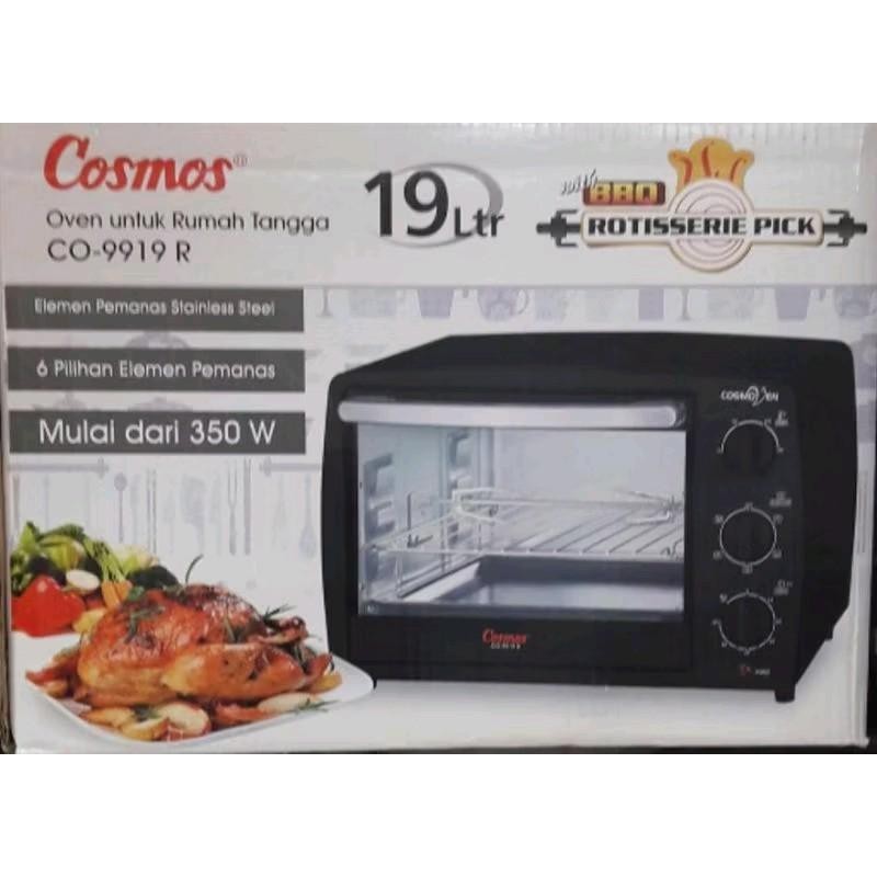 OVEN LISTRIK COSMOS CO-9919 R / OVEN COSMOS 19 LITER CO9919R