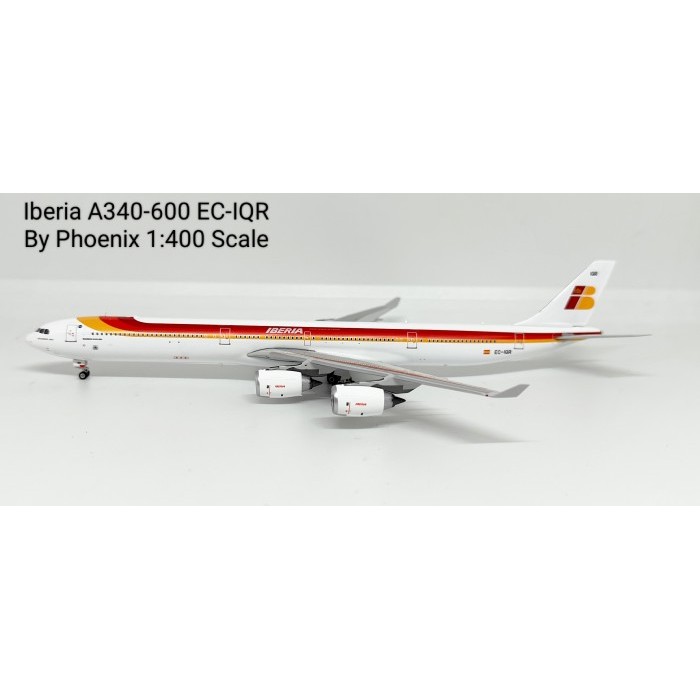 Pesawat Terbang Iberia Airlines A340-600 EC-IQR  Phoenix Skala 1/400 Diecast