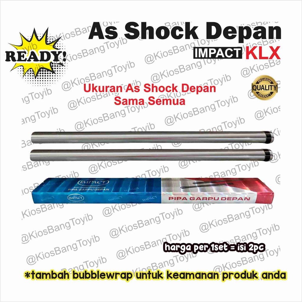 1set As Shock Skok Depan Kawasaki KLX Panjang 66cm (Impact)