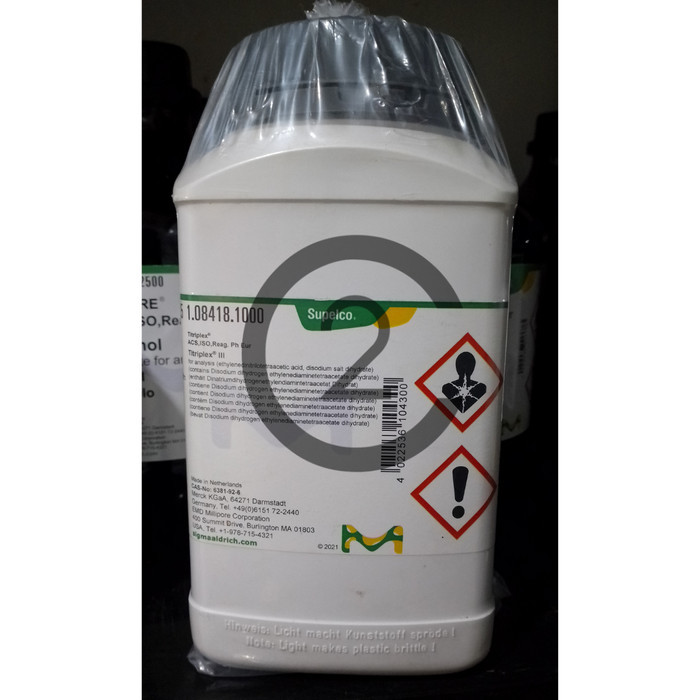 Titriplex III / EDTA / Disodium EDTA / Na2EDTA 1 kg Merck 108418