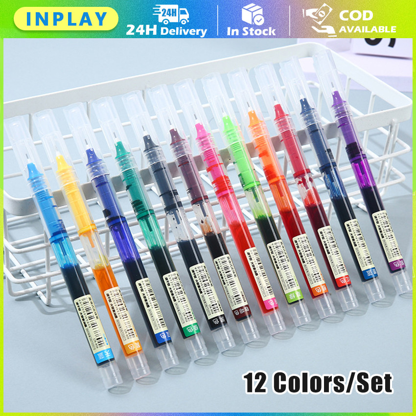 

Colorful Gel Pen Set 12 Pcs / Pulpen Gel Halus Ujung Runcing 0.5mm Cocok untuk Sekolah, Kantor, dan Buku Harian