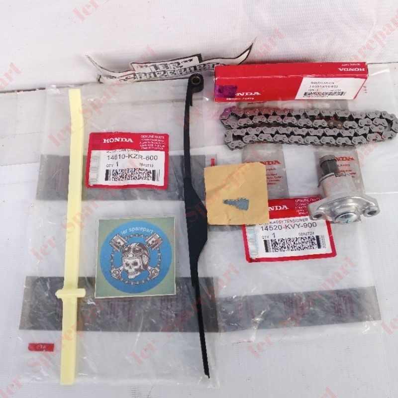 Paket Rantai Keteng Tonjokan keteng karet Tensioner Vario 125 Vario 150 Pcx 150 Adv 150