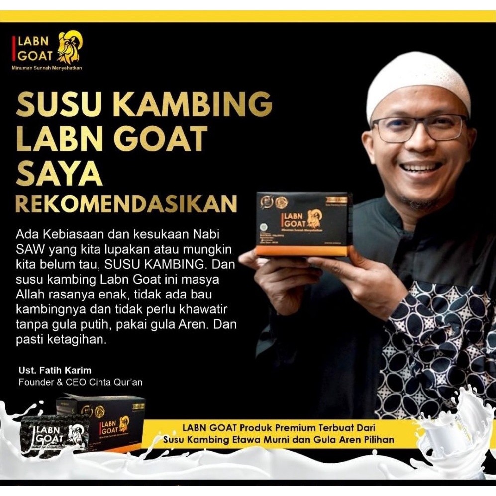 

Labn Goat Susu kambing Etawa Dengan Gula Aren / Labn Super LabnGoat 1 Box Isi 10 Sachet