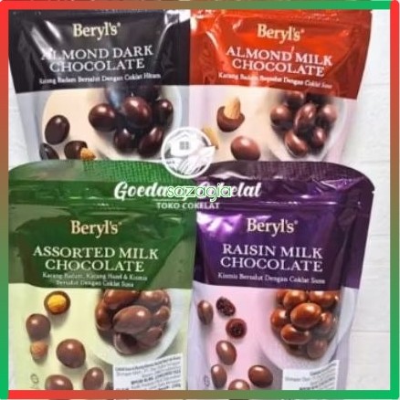 

(SG) Beryl's Beryls Coklat Cokelat Impor Malaysia Assorted Almond Raisin Milk 250g