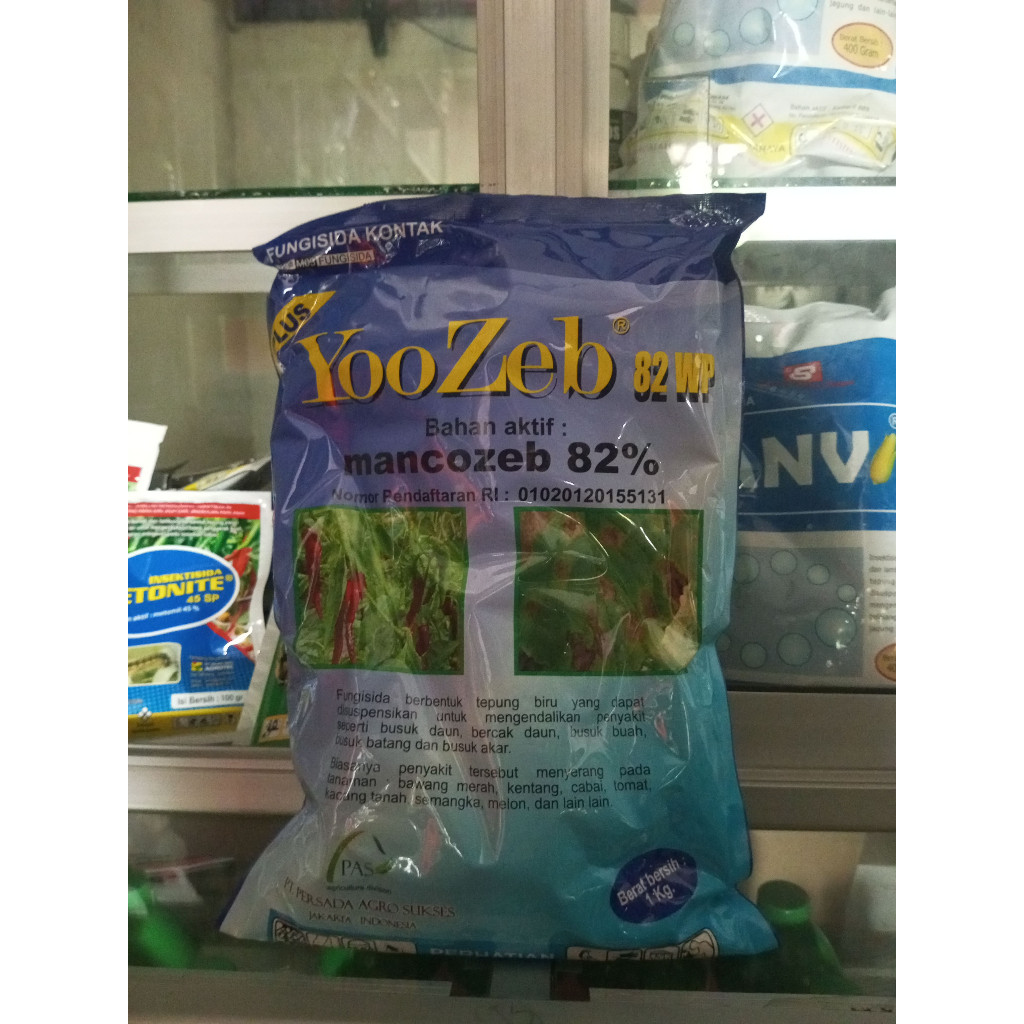 Fungisida Kontak Yoozeb Blue 1KG 82WP Fungisida Biru 82% Yozeb Plus