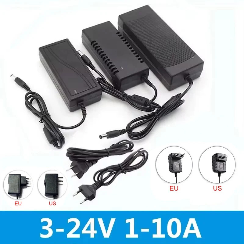 Adaptor Catu Daya AC 220V DC 3V 5V 6V 8v 9V 10V 12V 24V Pengisi Daya 1A 2A 3A 5A 6A 8A Universal unt