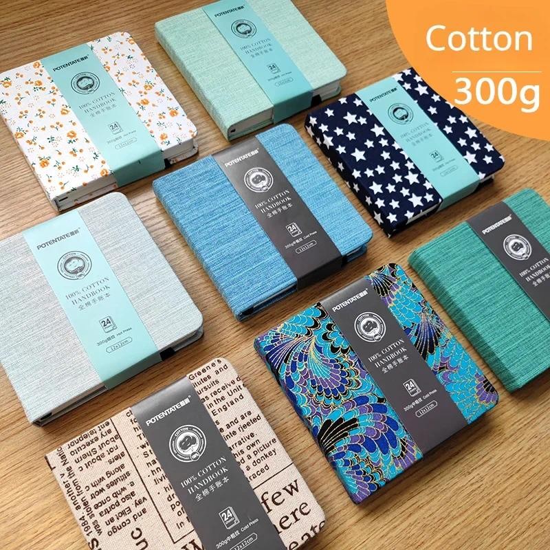 

Cotton Watercolor Book/paper 300g Organza Fabric Folding Handbook Portable for Sketching Color Pencil Markers For Art Students