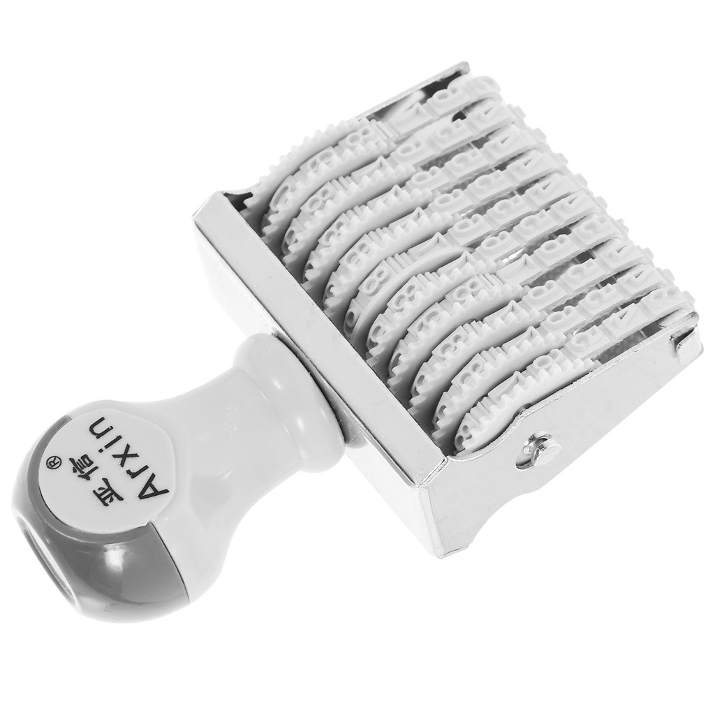 

Portable Number Stamper Digital Print Multi Use Number Stamp Office Supply Handle Number Stamp Small Rolling Stamp