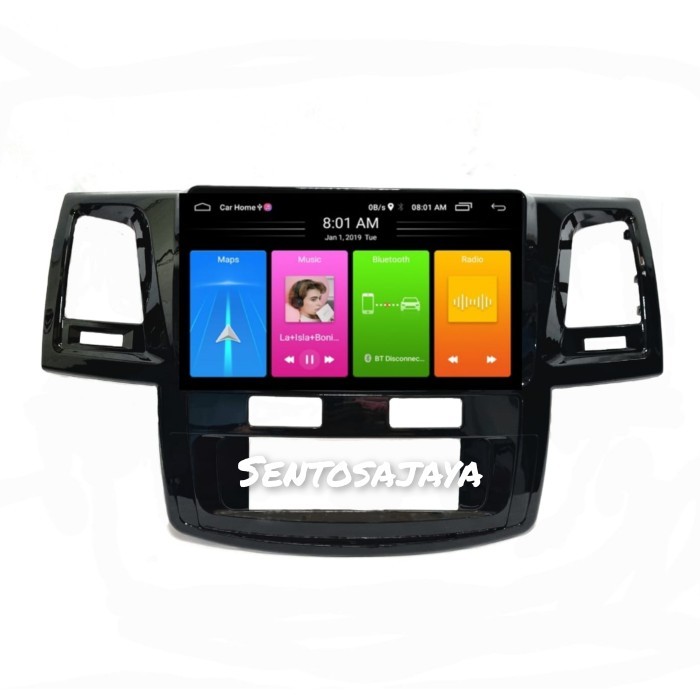 Head Frame  Android 9 Inch Toyota Hilux  Fortuner 2005-2015 Dudukan Android